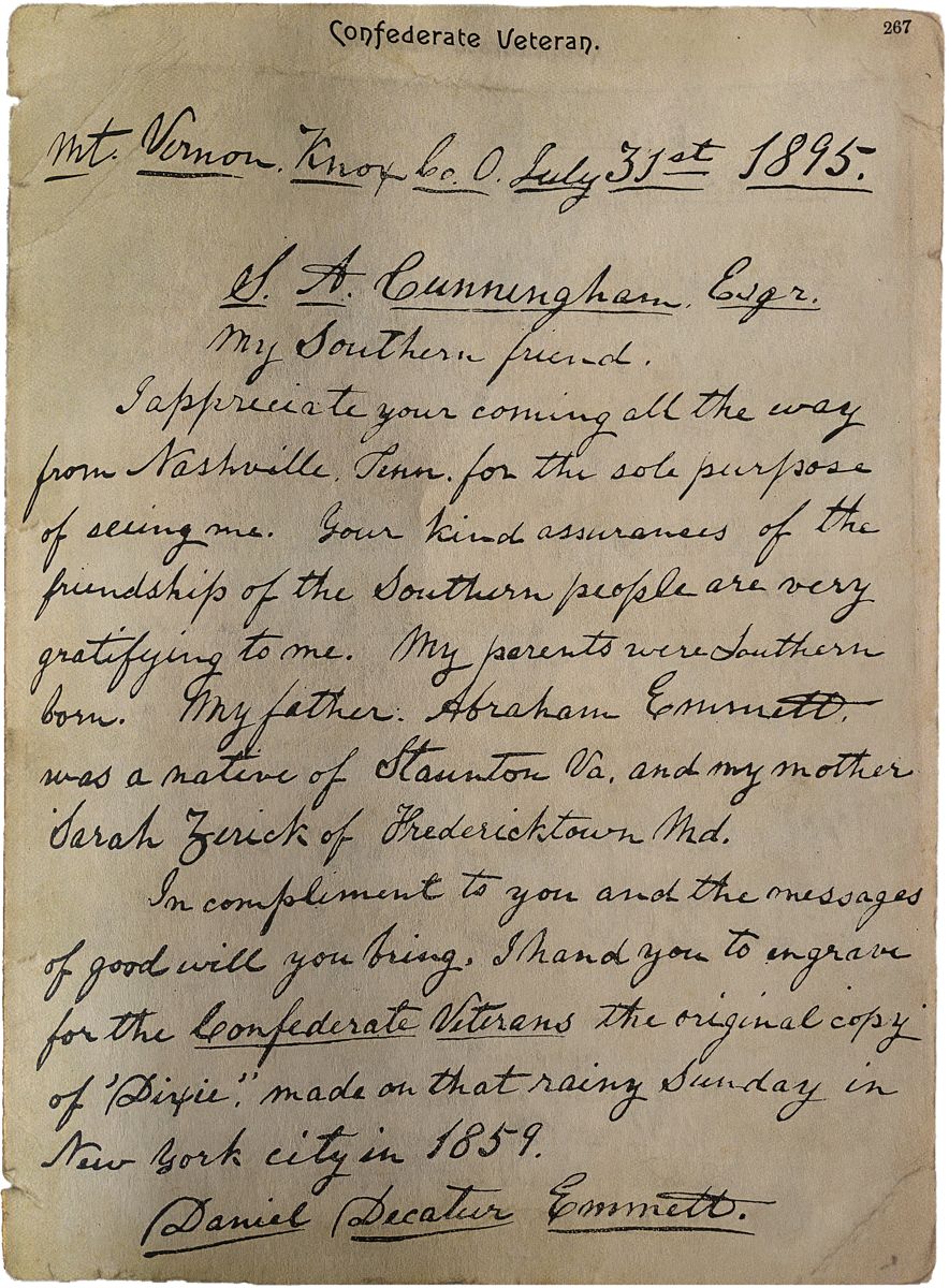 In de Land ob Cotton: Dan Emmett’s Famous Song — photograph 8 from the original article