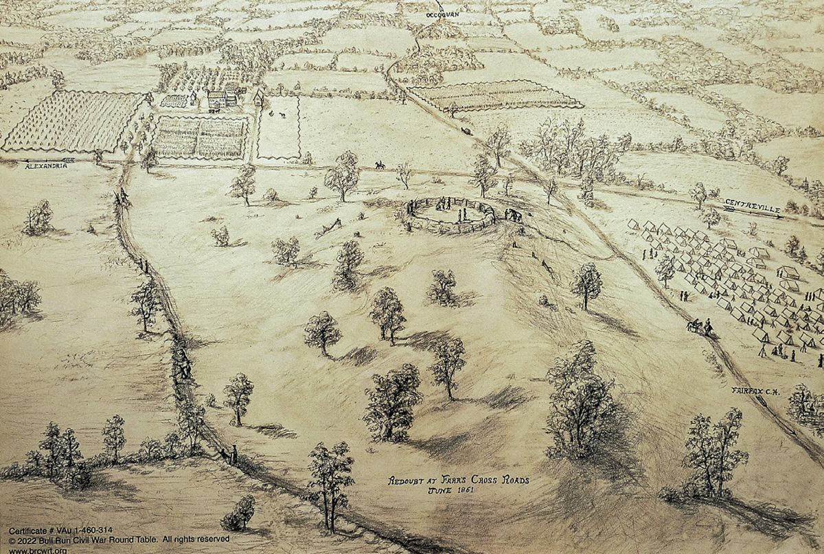 1861 Redoubt Preserved on George Mason University Campus in Fairfax, Va. — photograph 5 from the original article