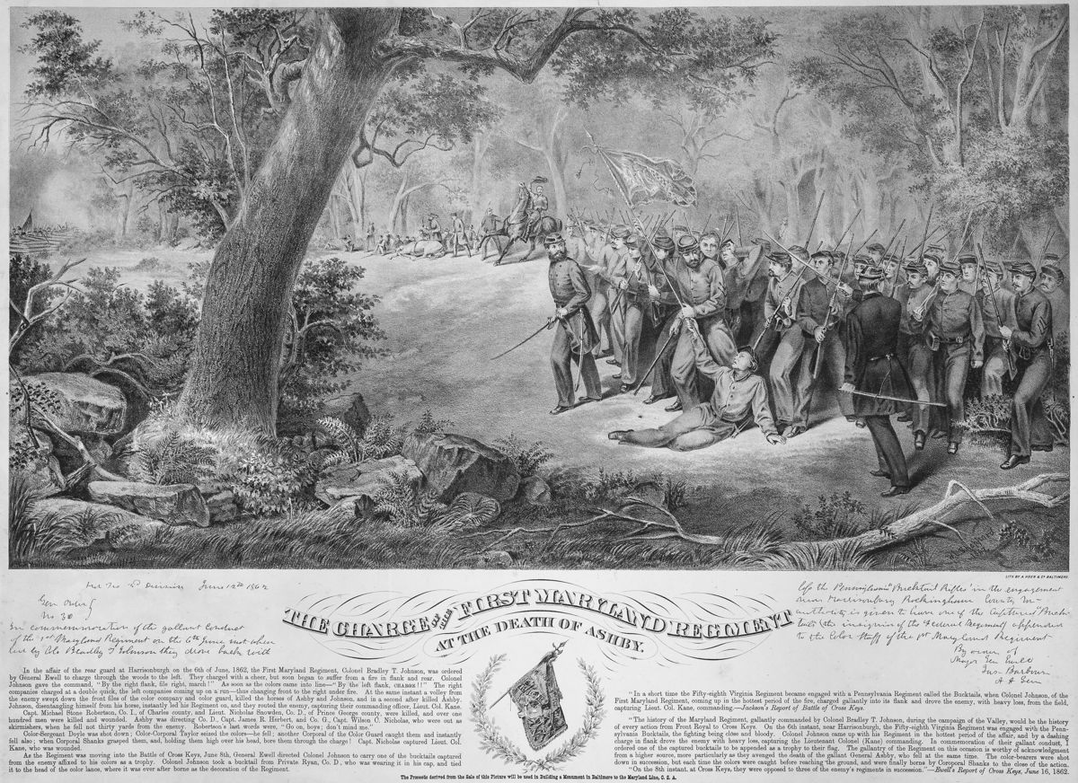 The Charge of the First Maryland Regiment — lead photograph from the original article