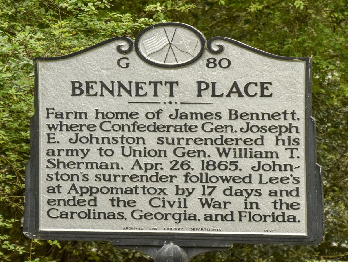 Bennett Place State Historic Site – General Johnston’s Surrender — photograph 3 from the original article