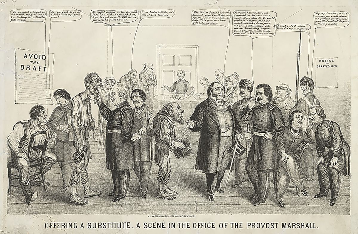 The Graphic War Dodging the Draft: Offering a Substitute, A — photograph 2 from the original article