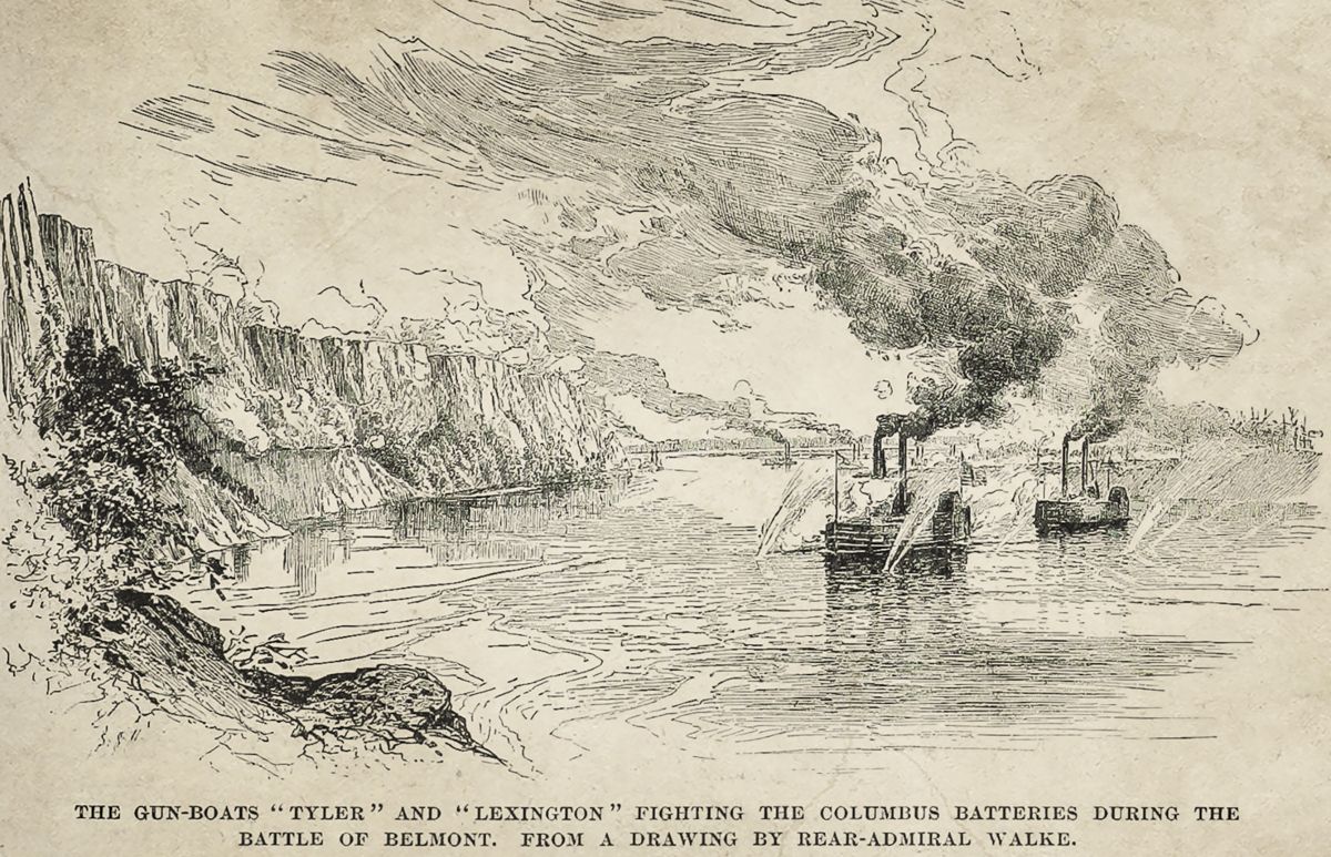A view from Columbus Park across the Mississippi River at the Belmont Battlefield. — lead photograph from the original article